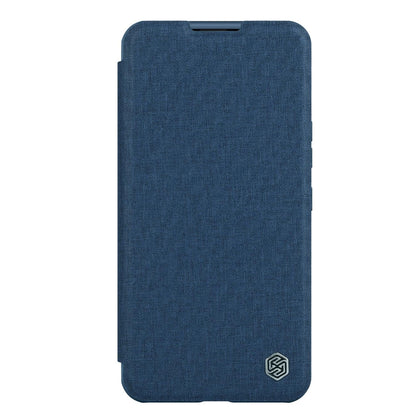 Nillkin Qin Cloth Pro Case Case for iPhone 14 Plus Camera Cover Holster Cover Flip Case Blue_1