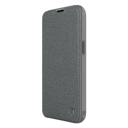 Nillkin Qin Cloth Pro Case Case for iPhone 14 Plus Camera Cover Holster Cover Flip Case Gray_5
