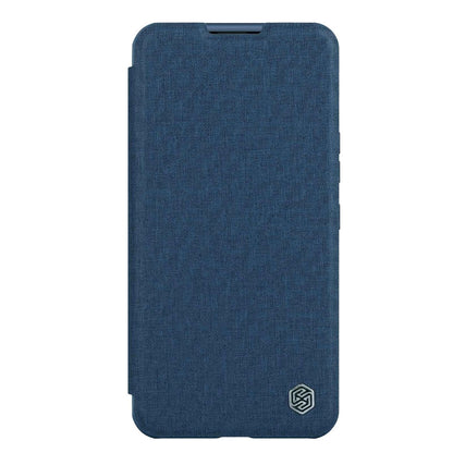 Nillkin Qin Cloth Pro Case Case for iPhone 14 Pro Max Camera Cover Holster Cover Flip Case Blue_1