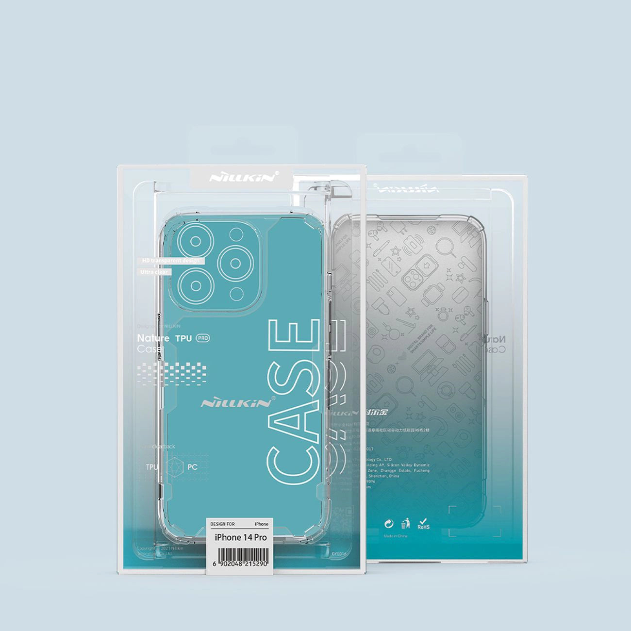 Nillkin Nature Pro case iPhone 14 Pro armored cover blue cover_8
