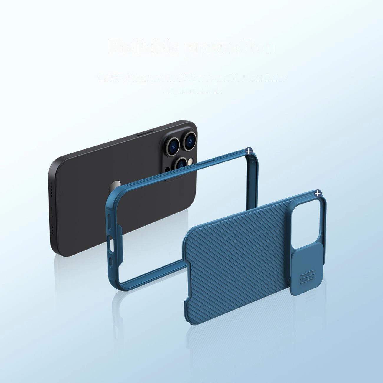 Nillkin CamShield Pro Magnetic Case iPhone 14 Pro Max Cover Camera Protector Blue (with MagSafe)_9