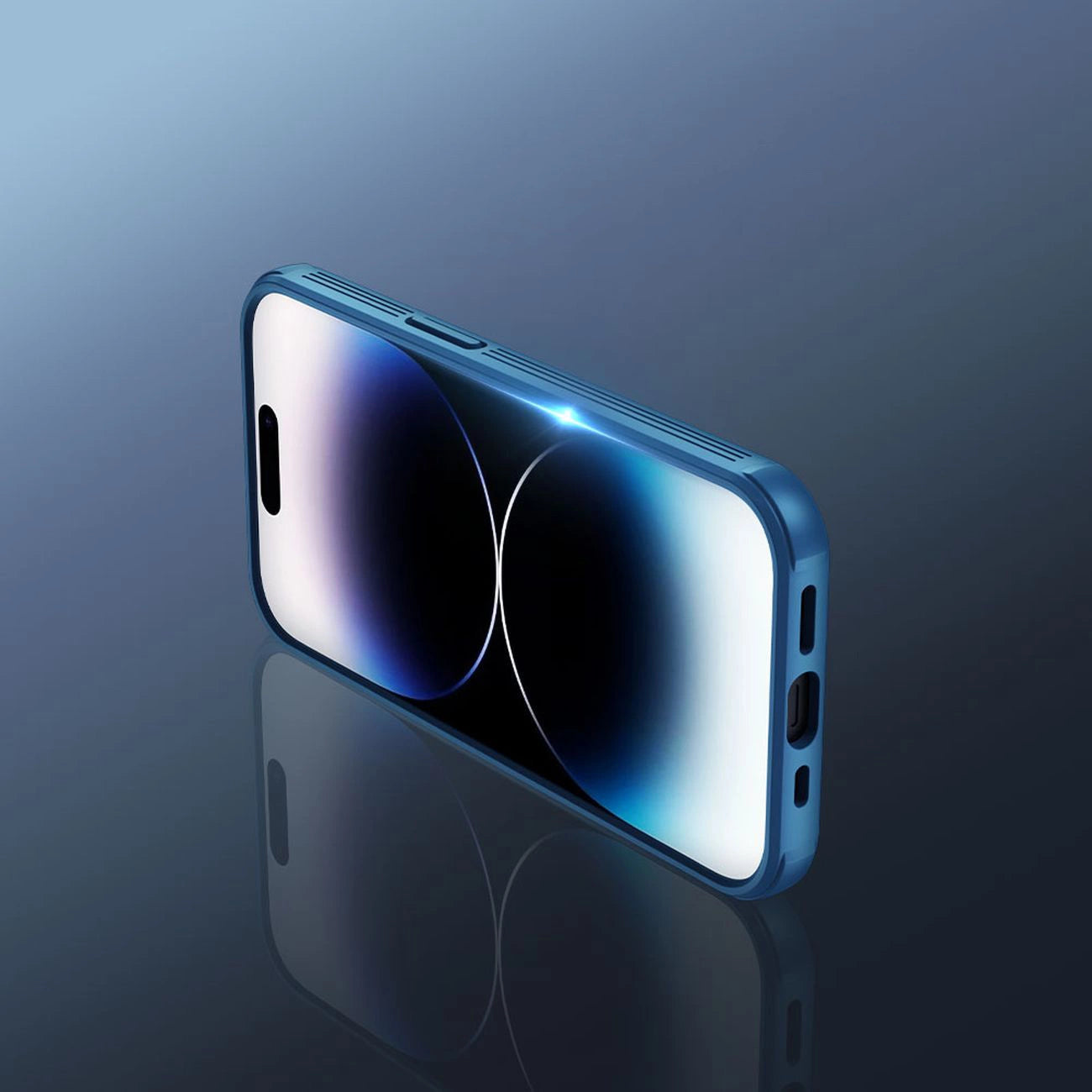 Nillkin CamShield Pro Case iPhone 14 Pro Armored Cover Camera Protector Blue_9