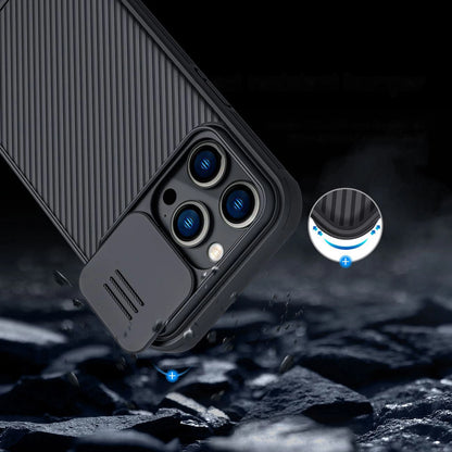 Nillkin CamShield Pro Case iPhone 14 Pro Armored Cover Camera Protector Blue_14