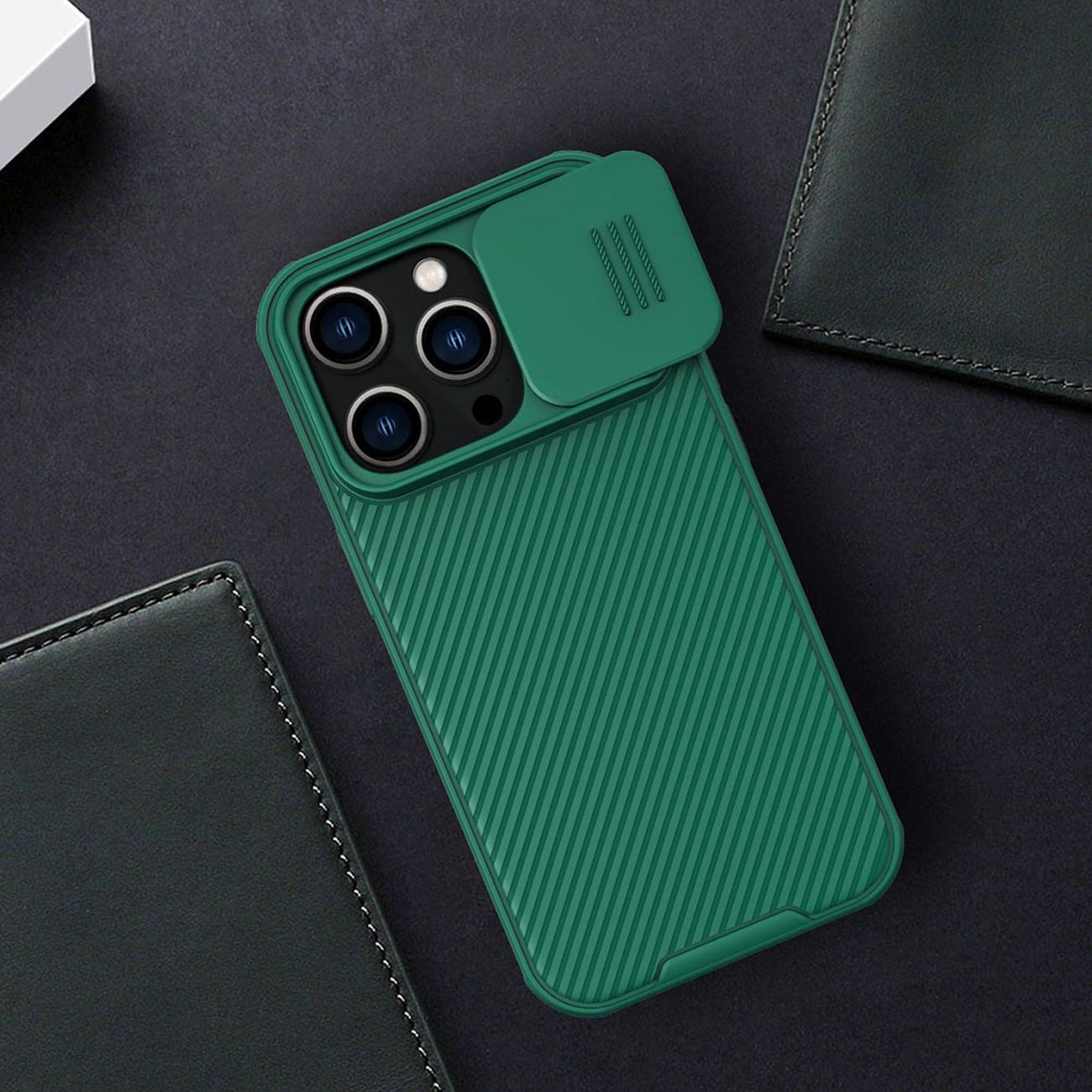 Nillkin CamShield Pro Case iPhone 14 Pro Armored Cover Camera Protector Blue_18