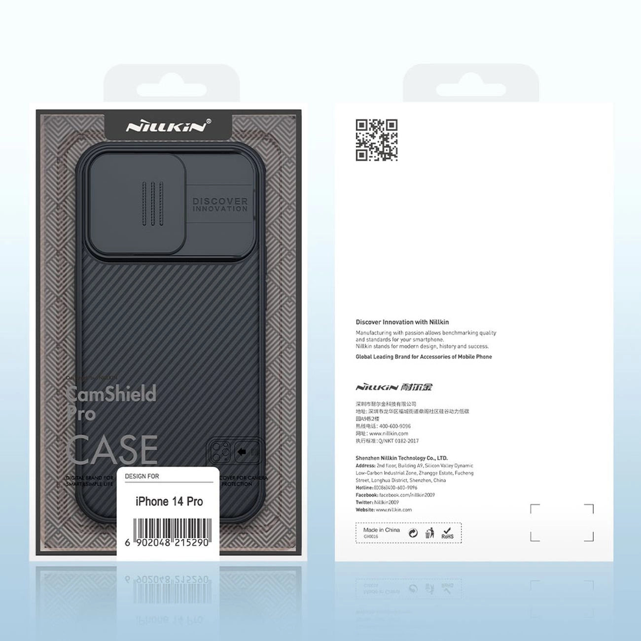 Nillkin CamShield Pro Case iPhone 14 Pro Armored Cover Camera Protector Blue_4