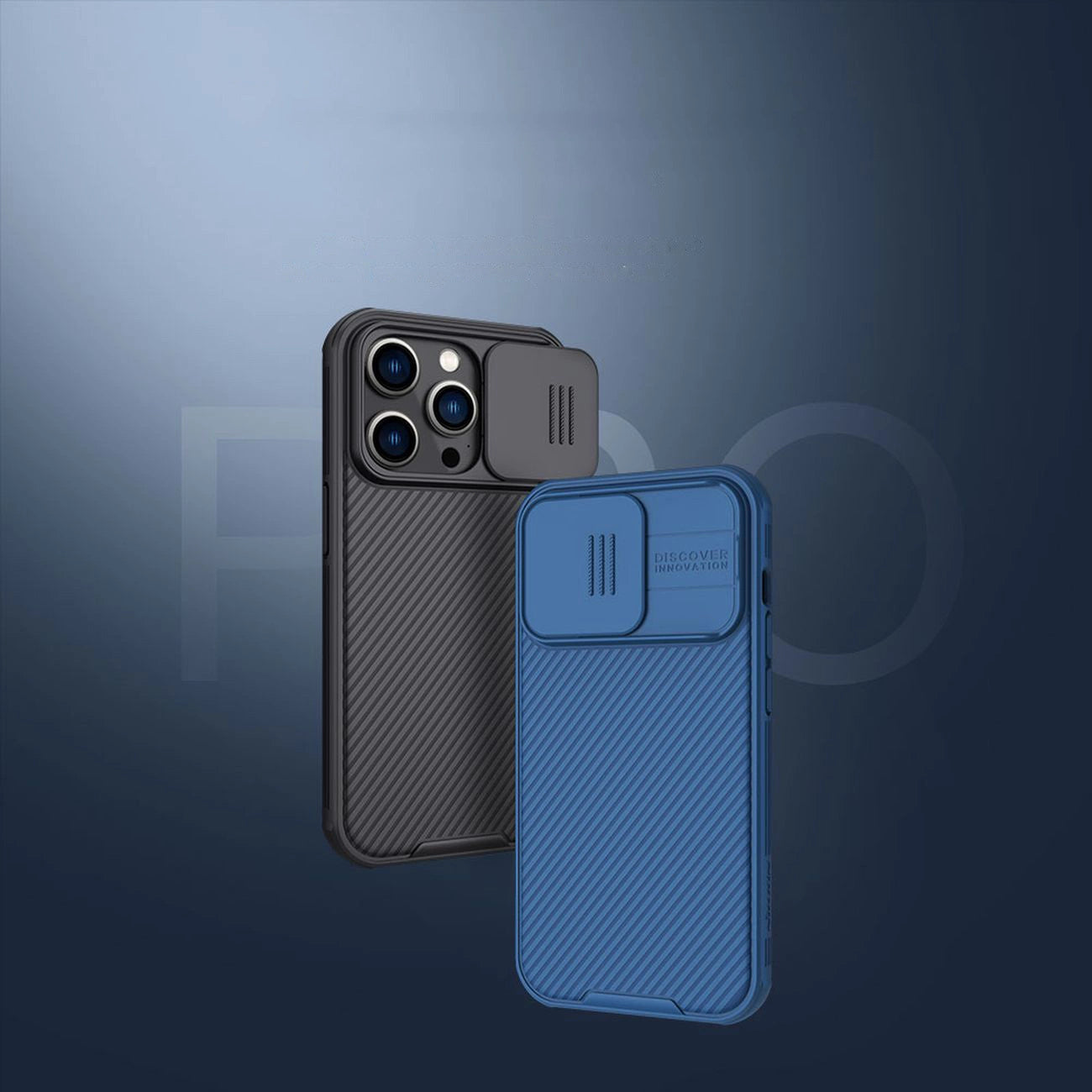 Nillkin CamShield Pro Case iPhone 14 Pro Armored Cover Camera Protector Blue_8
