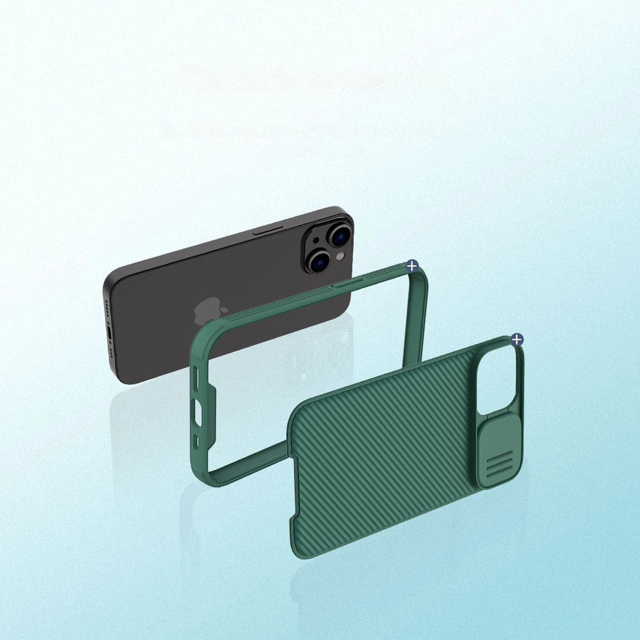 Nillkin CamShield Pro Case iPhone 14 Plus Armored Cover Camera Protector Blue_8