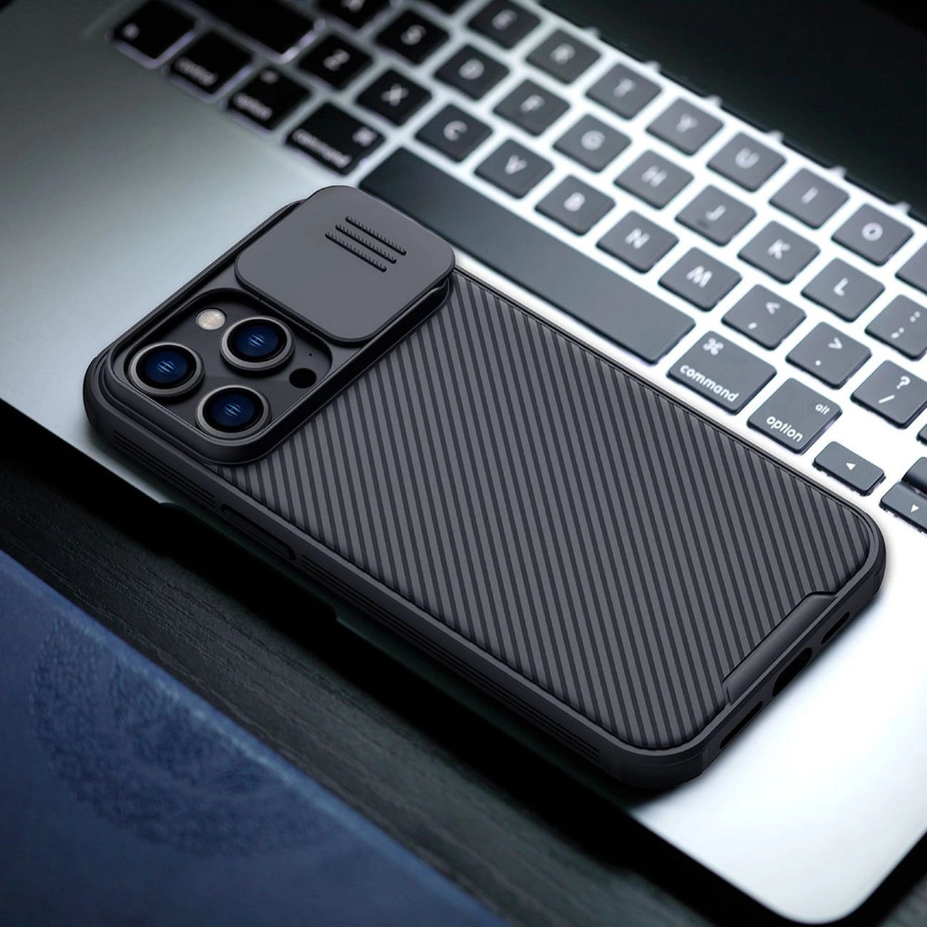 Nillkin CamShield Pro Case iPhone 14 Pro Max Armored Cover Camera Protector Blue_14