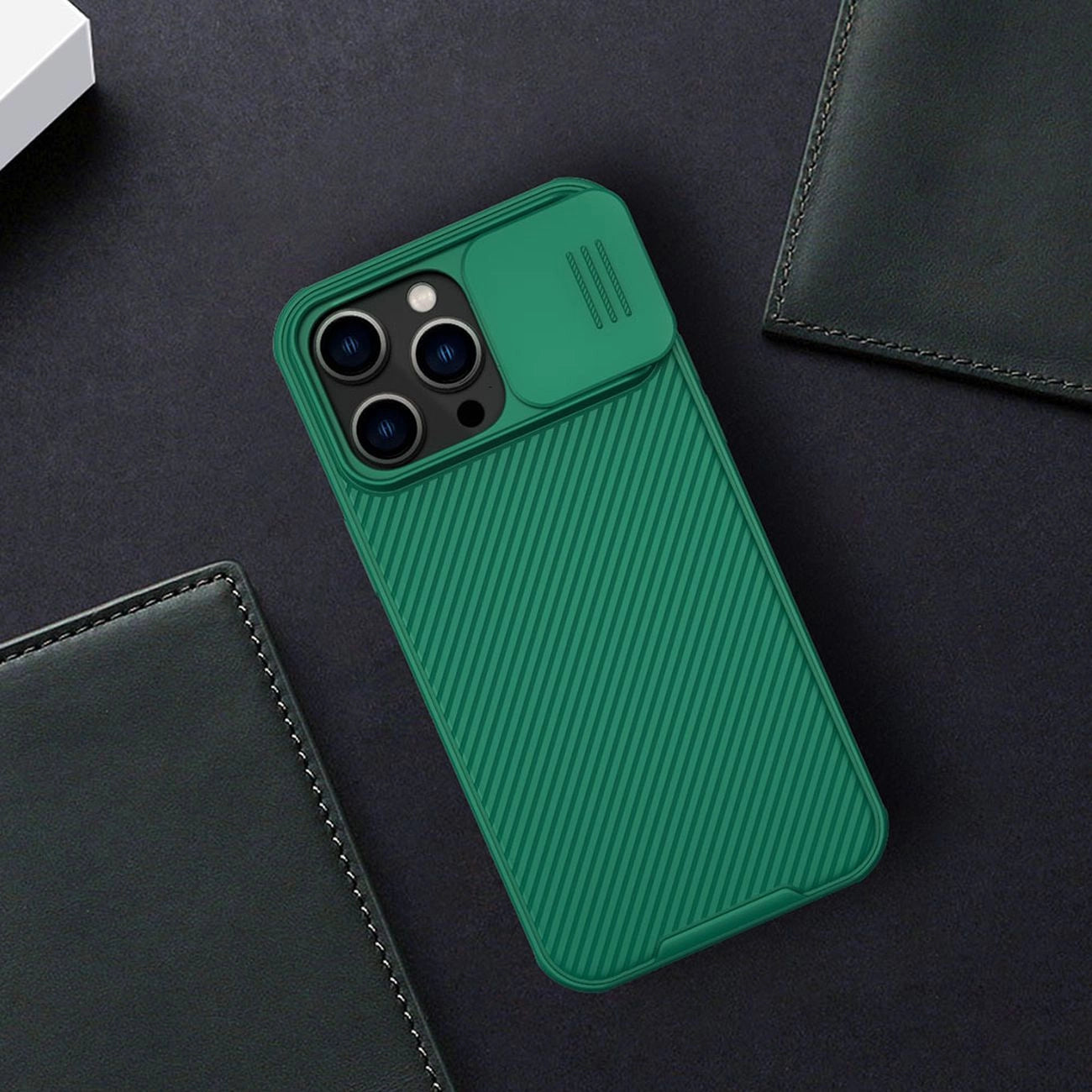 Nillkin CamShield Pro Case iPhone 14 Pro Max Armored Cover Camera Protector Green_17