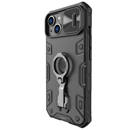 Nillkin CamShield Armor Pro Case iPhone 14 Plus case armored cover with camera cover ring stand black_1