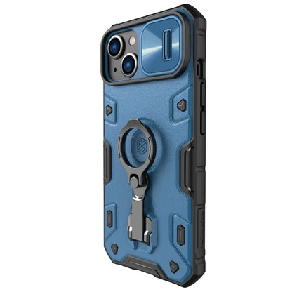 Nillkin CamShield Armor Pro Case iPhone 14 Plus armored cover with camera cover ring stand blue_1