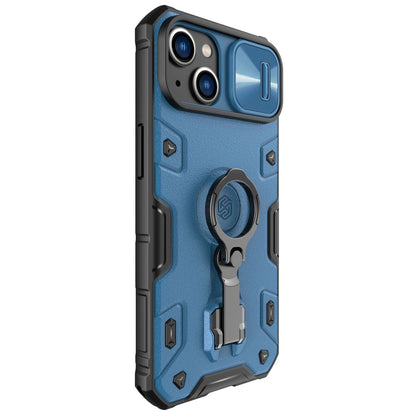 Nillkin CamShield Armor Pro Case iPhone 14 Plus armored cover with camera cover ring stand blue_2