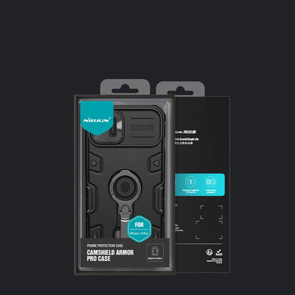 Nillkin CamShield Armor Pro Magnetic Case iPhone 14 Plus Magnetic MagSafe Cover with Camera Protector Blue_4
