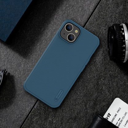 Nillkin Super Frosted Shield Pro case for iPhone 14 Plus back cover blue_12