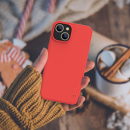 Nillkin Super Frosted Shield Pro case for iPhone 14 Plus, back cover, red_16