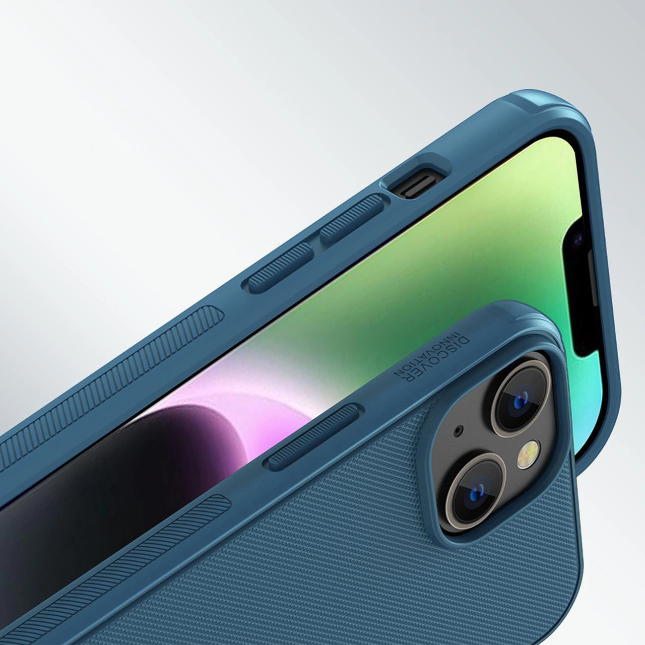 Nillkin Super Frosted Shield Pro Magnetic Case for iPhone 14 Plus with MagSafe magnetic blue_11