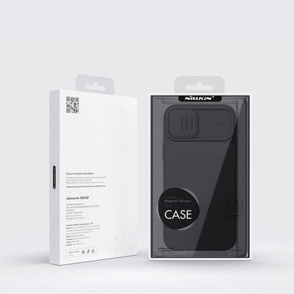 Nillkin CamShield Magnetic Silicone Case iPhone 14 Plus Magnetic MagSafe Cover with Camera Protector Black_4