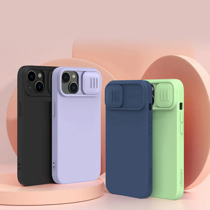 Nillkin CamShield Magnetic Silicone Case iPhone 14 Plus Magnetic MagSafe Cover with Camera Protector Blue_18