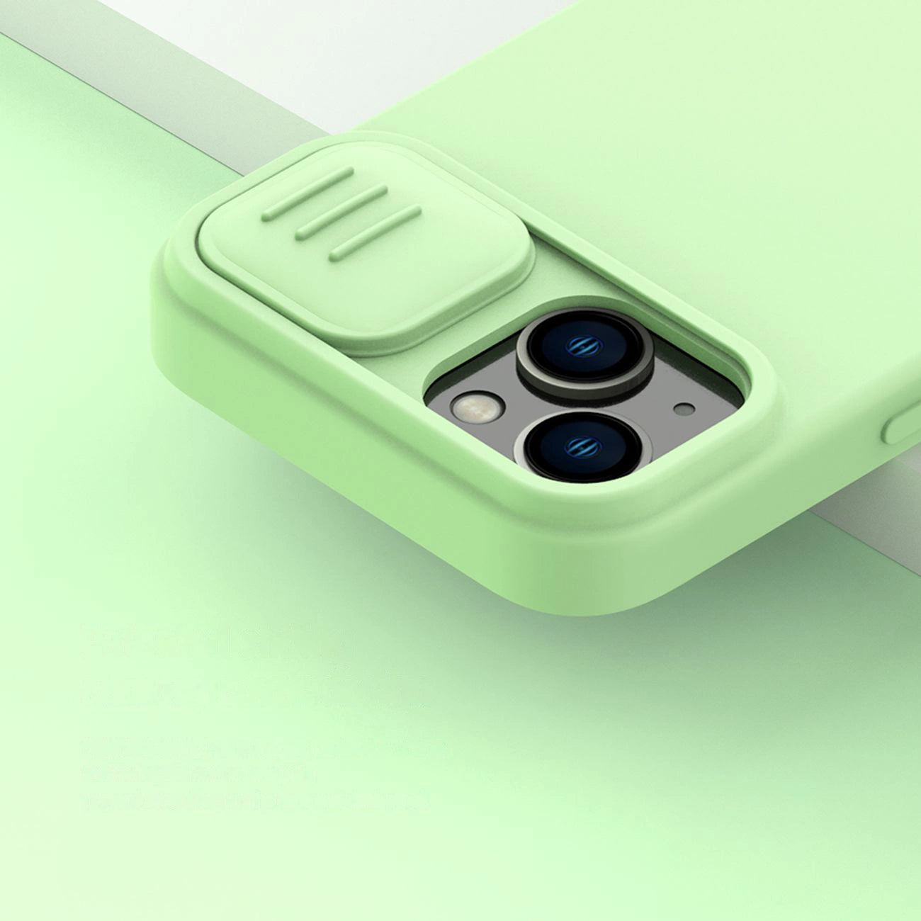 Nillkin CamShield Magnetic Silicone Case iPhone 14 Plus Magnetic MagSafe Cover with Camera Protector Blue_8