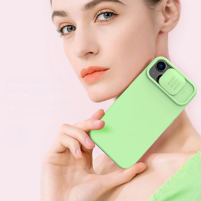 Nillkin CamShield Magnetic Silicone Case iPhone 14 Plus Magnetic MagSafe Cover with Camera Protector Green_13