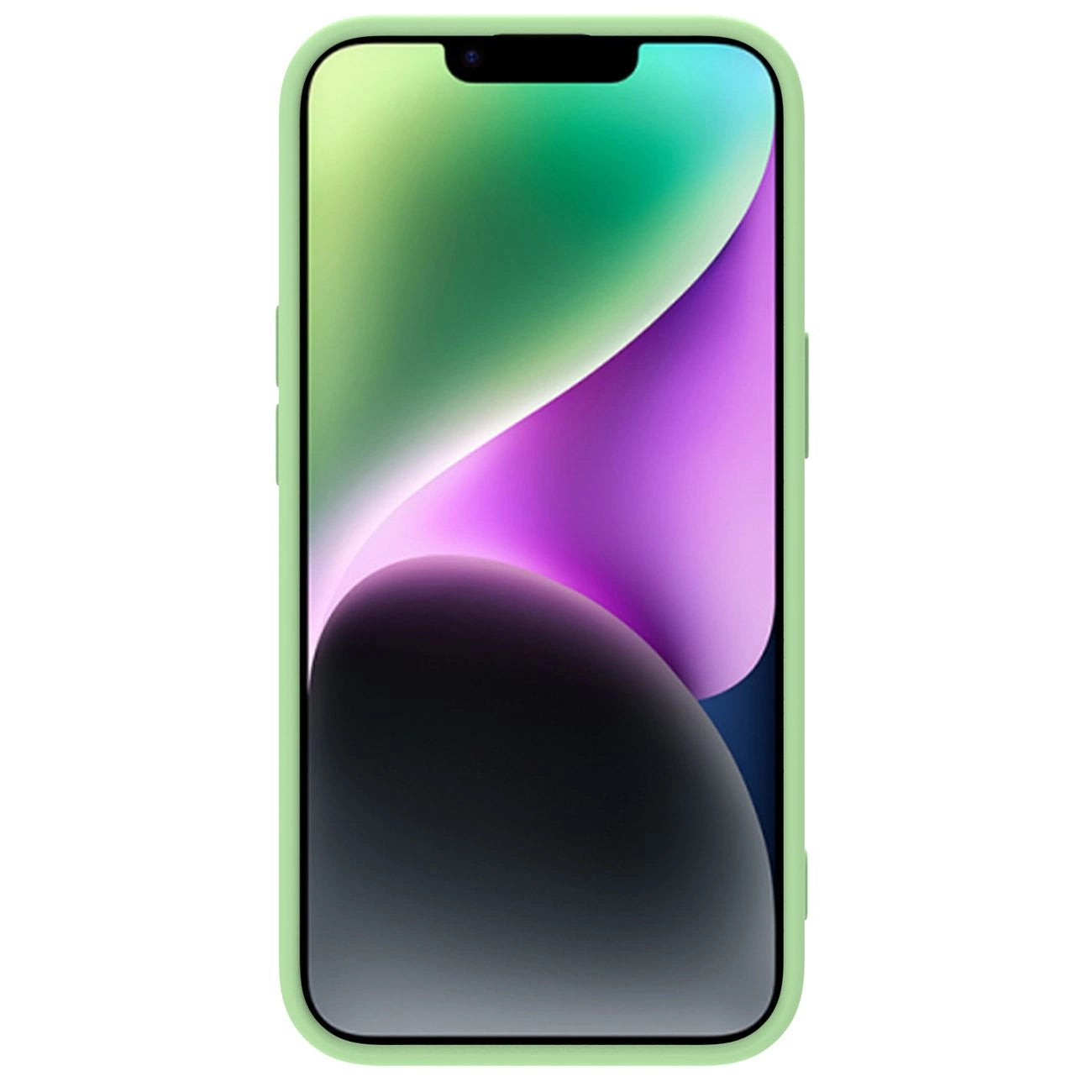 Nillkin CamShield Magnetic Silicone Case iPhone 14 Plus Magnetic MagSafe Cover with Camera Protector Green_1