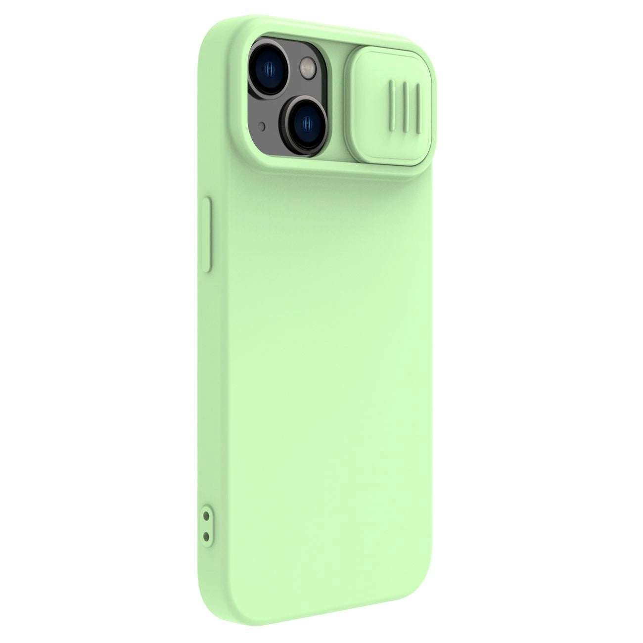 Nillkin CamShield Magnetic Silicone Case iPhone 14 Plus Magnetic MagSafe Cover with Camera Protector Green_3