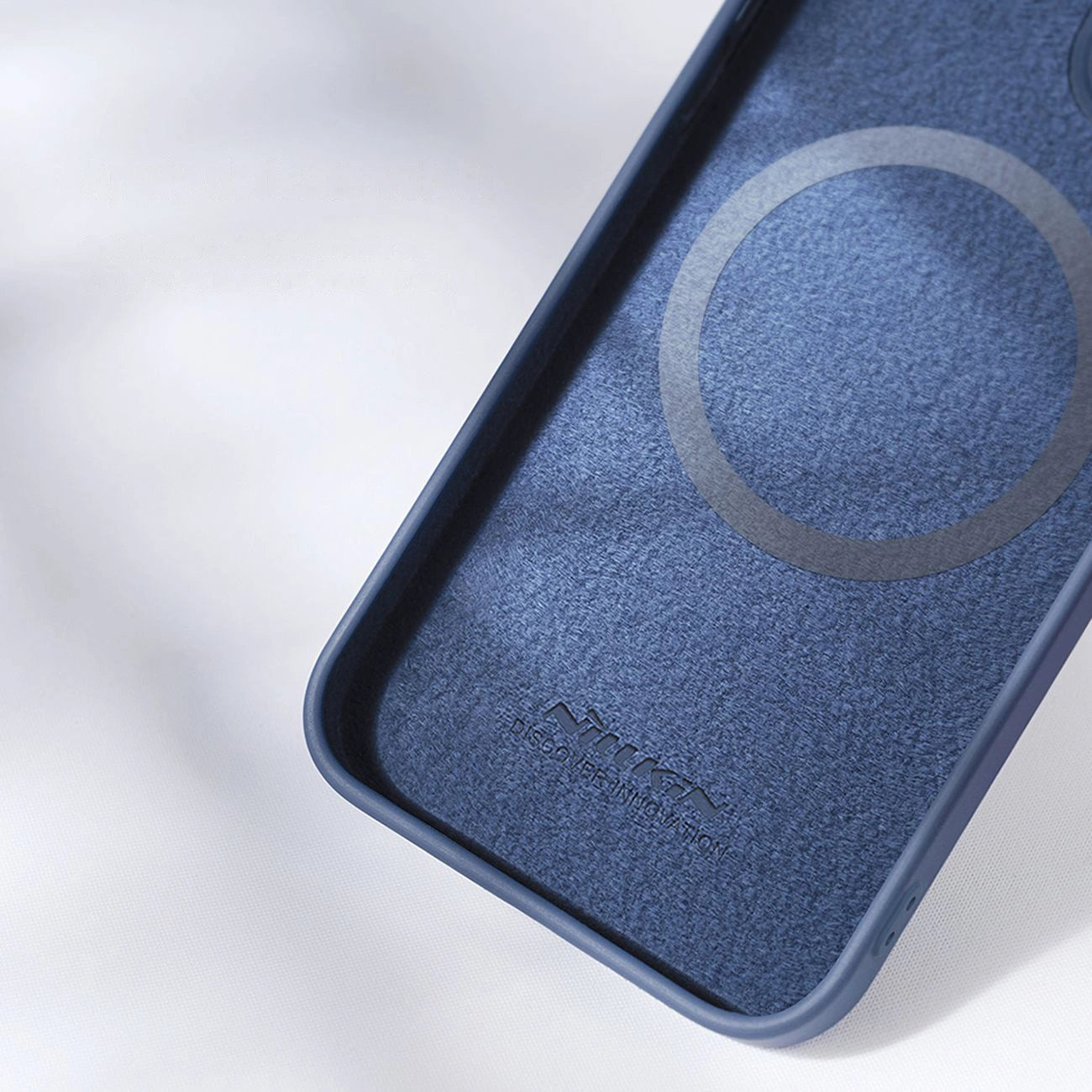 Nillkin CamShield Magnetic Silicone Case iPhone 14 Pro Max Magnetic MagSafe Cover with Camera Protector Blue_10