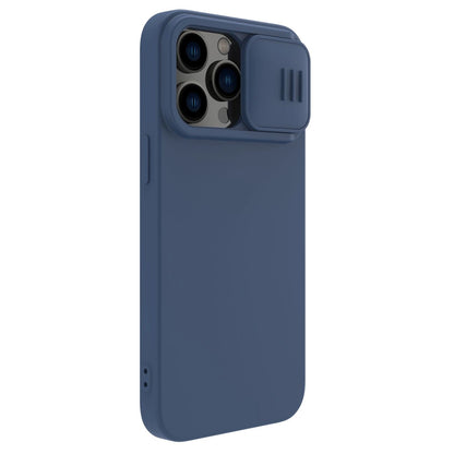 Nillkin CamShield Magnetic Silicone Case iPhone 14 Pro Max Magnetic MagSafe Cover with Camera Protector Blue_5
