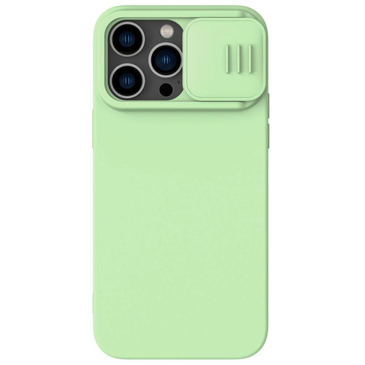 Nillkin CamShield Magnetic Silicone Case iPhone 14 Pro Max Magnetic MagSafe Cover with Camera Protector Green_0
