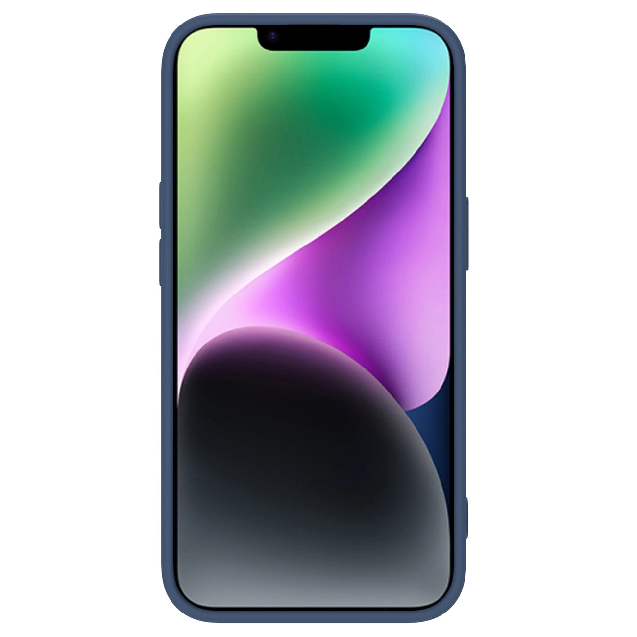 Nillkin CamShield Silky Silicone Case iPhone 14 case cover with camera cover blue_1
