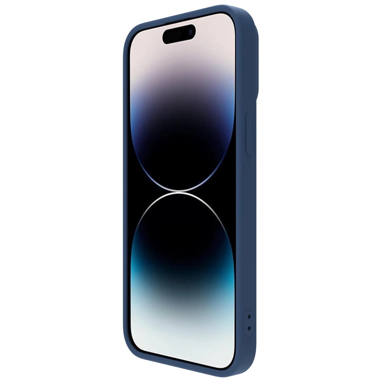 Nillkin CamShield Silky Silicone Case iPhone 14 Pro Case with Camera Protector Blue_3
