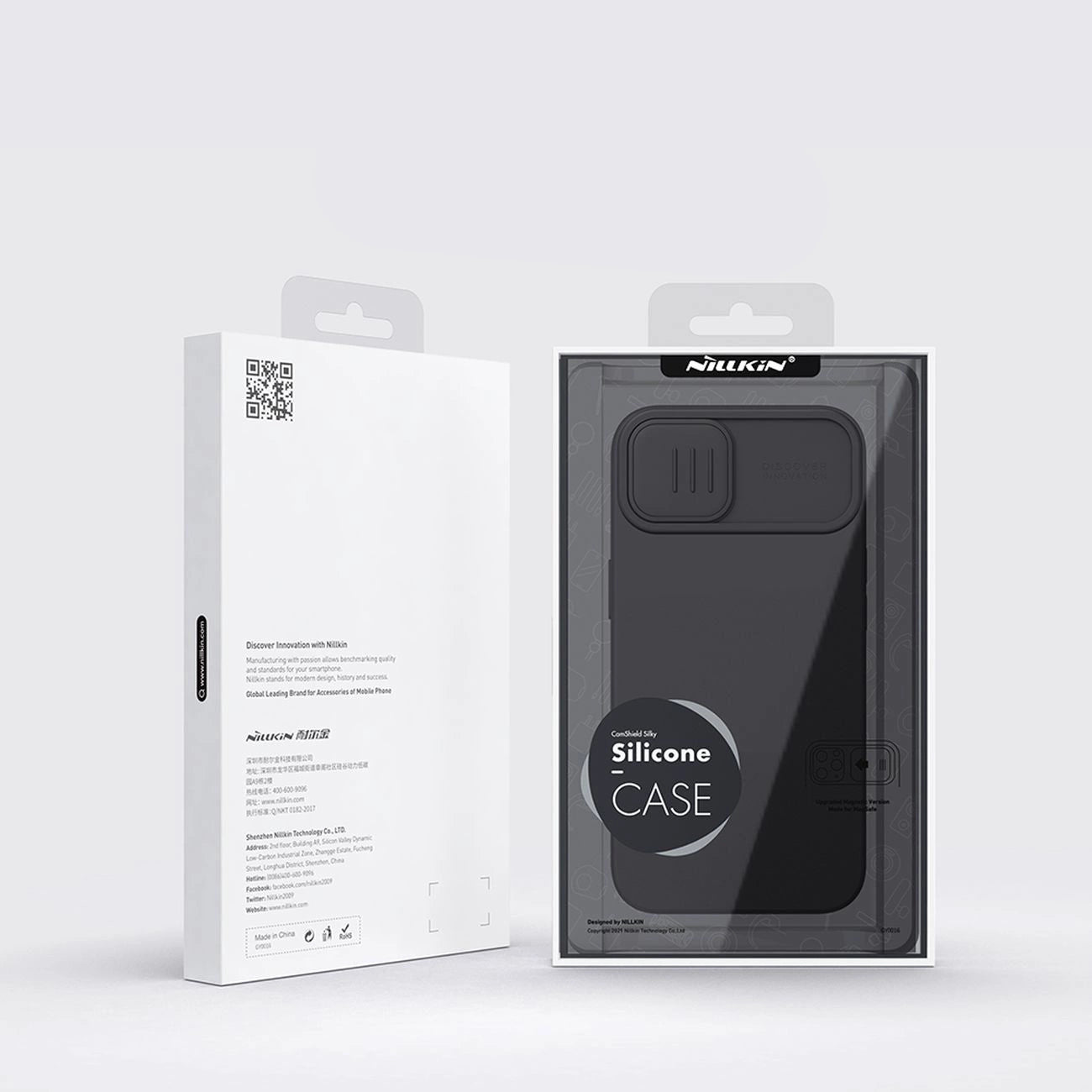 Nillkin CamShield Silky Silicone Case iPhone 14 Plus Case with Camera Protector Black_4