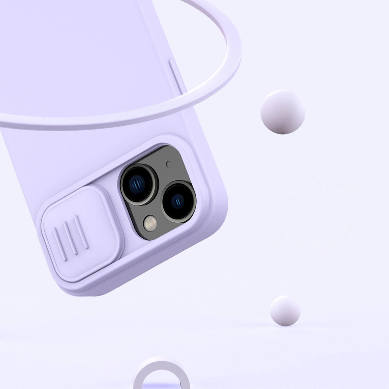 Nillkin CamShield Silky Silicone Case iPhone 14 Plus Case with Camera Protector Purple_12
