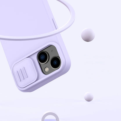 Nillkin CamShield Silky Silicone Case iPhone 14 Plus Case with Camera Protector Purple_12