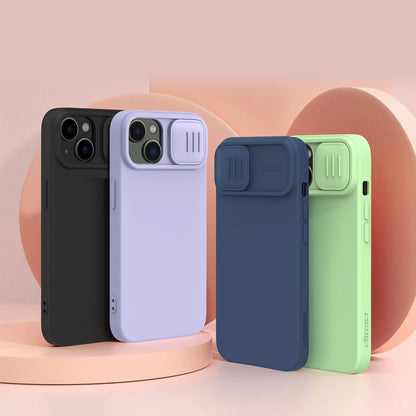 Nillkin CamShield Silky Silicone Case iPhone 14 Plus Case with Camera Protector Purple_14