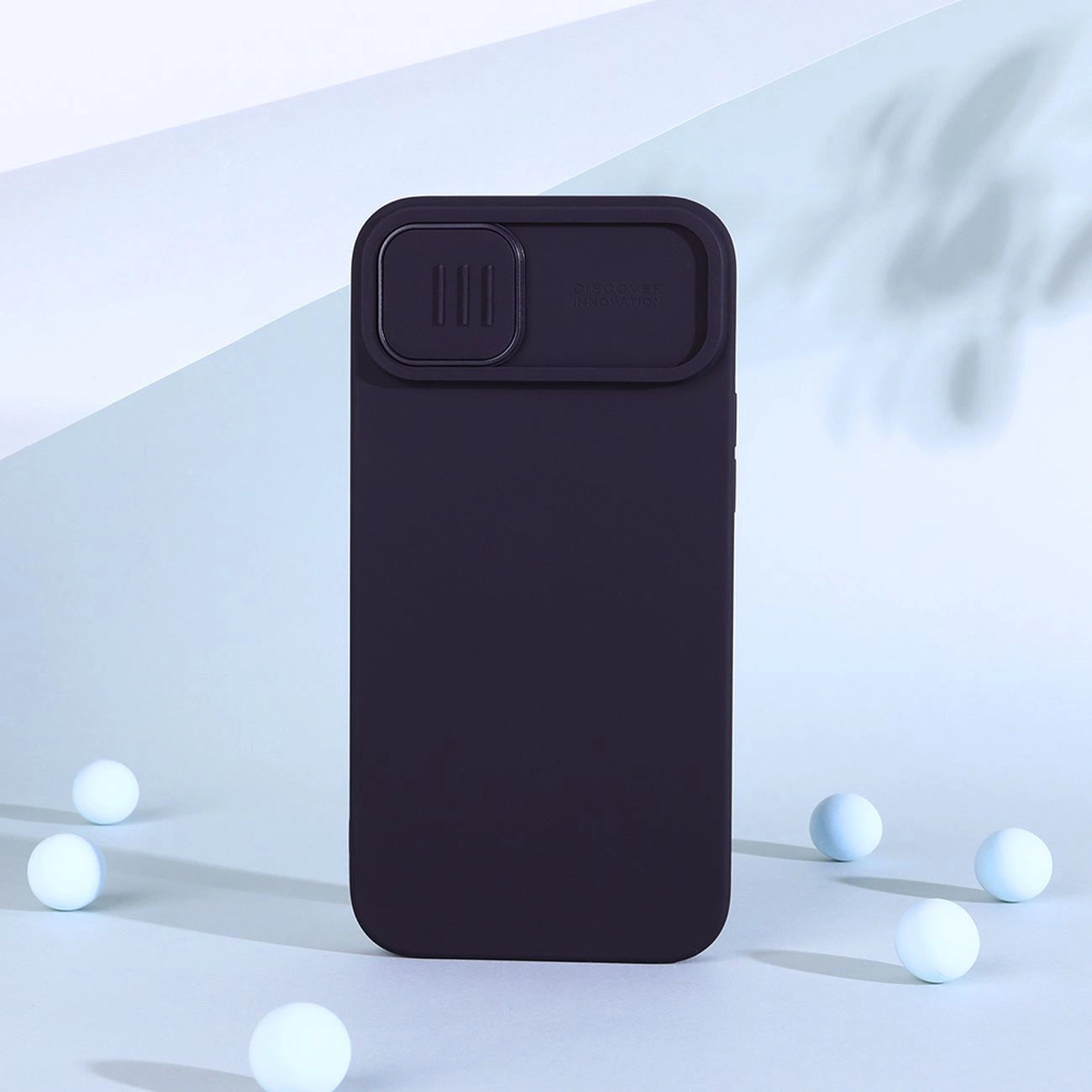 Nillkin CamShield Silky Silicone Case iPhone 14 Plus Case with Camera Protector Purple_15