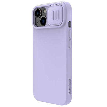 Nillkin CamShield Silky Silicone Case iPhone 14 Plus Case with Camera Protector Purple_5
