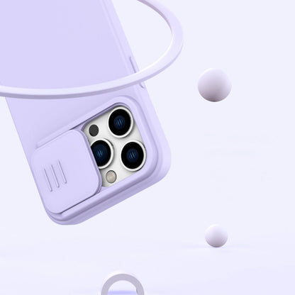Nillkin CamShield Silky Silicone Case iPhone 14 Pro Max Silicone Cover with Camera Protector Blue_10