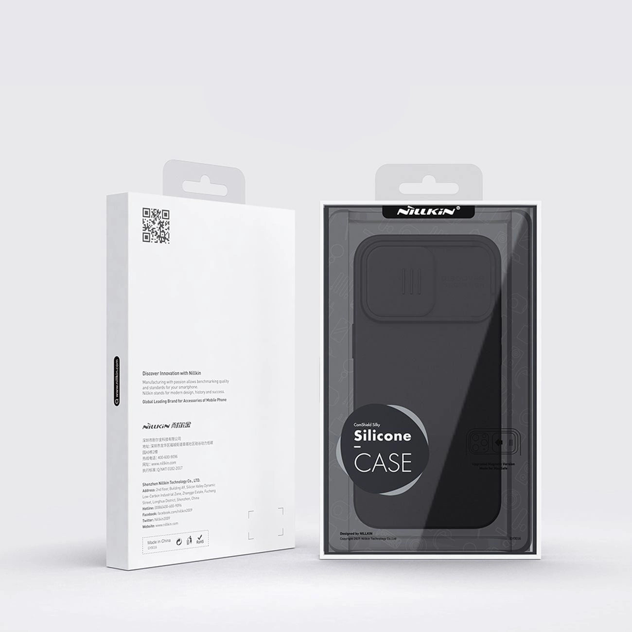 Nillkin CamShield Silky Silicone Case iPhone 14 Pro Max Silicone Cover with Camera Protector Blue_4