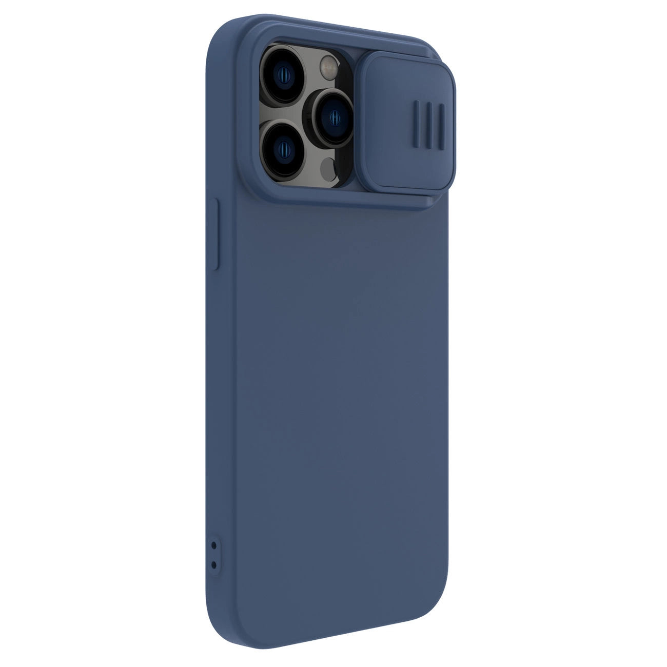 Nillkin CamShield Silky Silicone Case iPhone 14 Pro Max Silicone Cover with Camera Protector Blue_3
