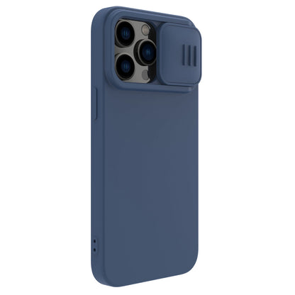 Nillkin CamShield Silky Silicone Case iPhone 14 Pro Max Silicone Cover with Camera Protector Blue_3