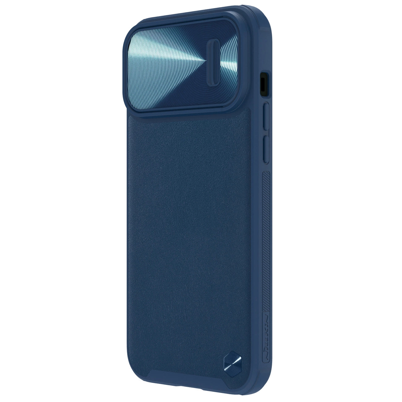 Nillkin CamShield Leather S Case iPhone 14 Pro case with camera cover blue_2