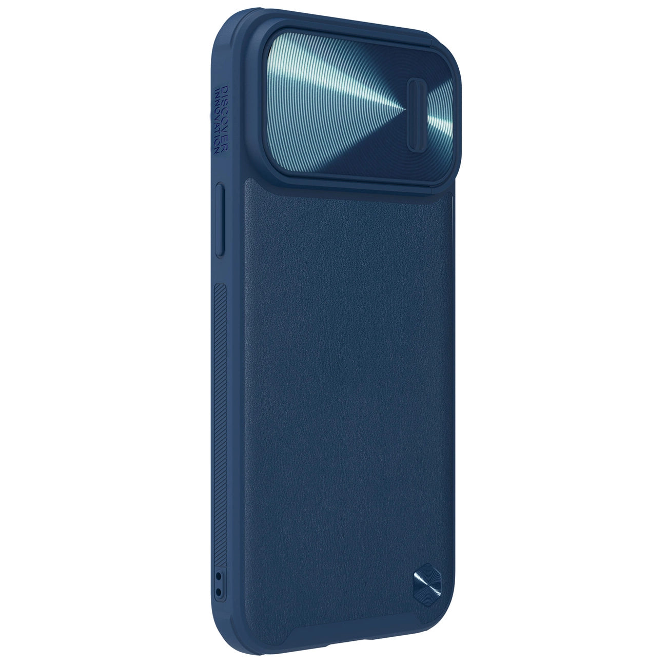 Nillkin CamShield Leather S Case iPhone 14 Pro case with camera cover blue_3