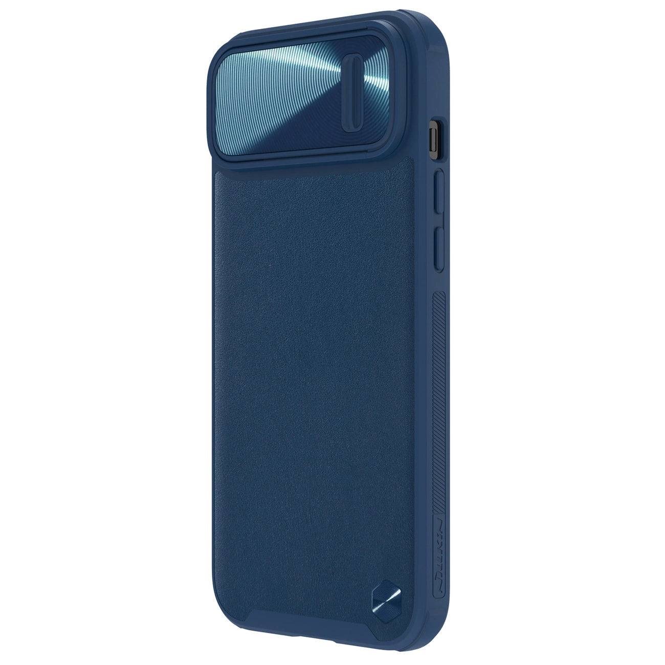 Nillkin CamShield Leather S Case iPhone 14 Plus case with camera cover blue_2