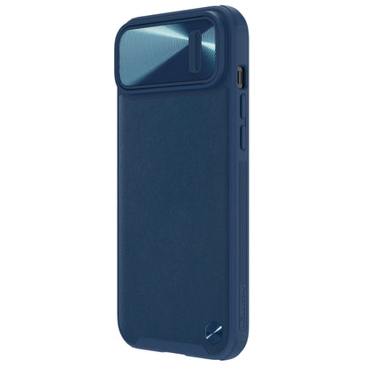 Nillkin CamShield Leather S Case iPhone 14 Plus case with camera cover blue_2