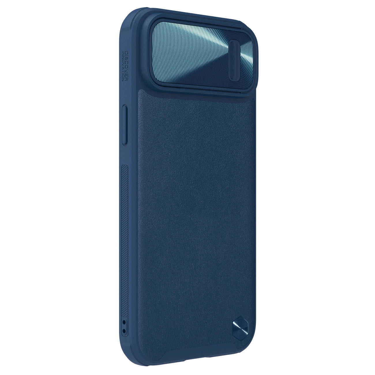 Nillkin CamShield Leather S Case iPhone 14 Plus case with camera cover blue_3