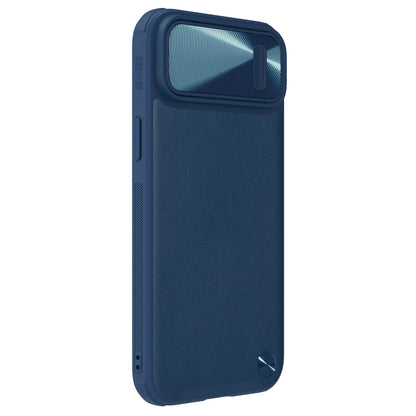Nillkin CamShield Leather S Case iPhone 14 Plus case with camera cover blue_3
