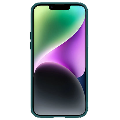 Nillkin CamShield Leather S Case iPhone 14 Plus case cover with camera cover green_1
