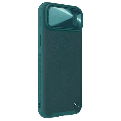 Nillkin CamShield Leather S Case iPhone 14 Plus case cover with camera cover green_2