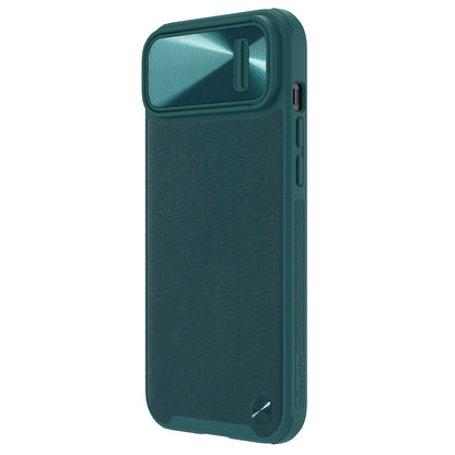 Nillkin CamShield Leather S Case iPhone 14 Plus case cover with camera cover green_5